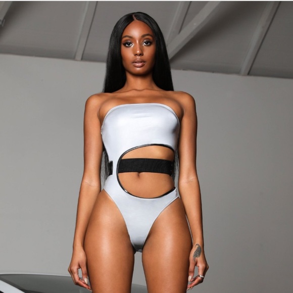 I.AM.GIA Tops - I AM GIA Silver Nasha Bodysuit